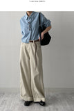 [Belt SET] Cabra Cotton Wide Pants