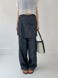 Loti Denim Wrap Mini Skirt