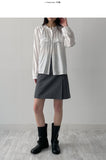 One Slit A-Line Midi Skirt