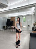 FRILL BUSTIER SLEEVELESS