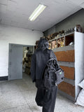 BLACK BUTTON SHORT COAT