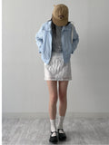 Jacquard Flower Mini Skirt