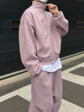 Cozy Hip-Hop Brushed Zip-Up