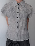 GINGHAM CHECK PUFF SHIRT