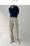 [unisex] Pintuck Carpenter Adjust Wide Pants