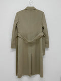 [Wool 90%] Big collar robe handmade long coat