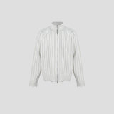 DL ribbed knit zip-up