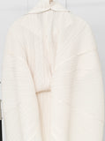 [Premium] Issey Pleated Collar Robe Long One Piece