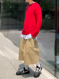 Solid Cotton Banding Bermuda Pants