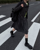 DOUBLE HIGH-NECK CARDIGAN