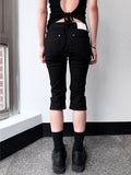 COTTON SLIM CAPRI PANTS