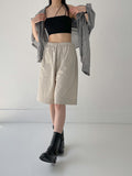 Linen Gingham Check Overfit Shirt