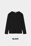 Kiden diagonal button henley neck sleeve