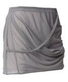 Draped Mesh Layered Mini Skirt