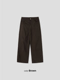 Numbering 92 Embroidered Cotton Wide Pants