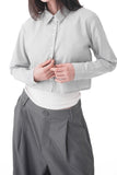 LINE BALANCE CROP SHIRT