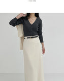 Tulip high waist long skirt
