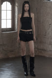 [mnem] Fringe Wash Bustier