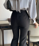Slandy Banding Bootcut Slacks Pants