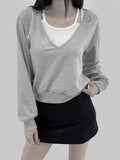 Izan V-neck Hooded T-shirt