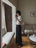 Lloyd Pintuck Maxi Wide Belt Slacks