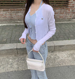 Thin Feminine Pendant Long Sleeve Cardigan