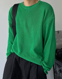Linen Blend Semi Overfit Knit
