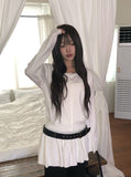 Pale One Piece Cardigan Layered Set