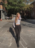 [1+1] Slim Silhouette Basic U-neck Long-sleeved