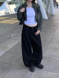 Teto Cargo Carpenter Cotton Wide Pants