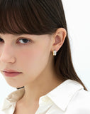 Triple Silver (C) Round Earrings M