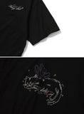 Fairy Cat Embroidery Short Sleeve Tee
