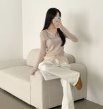 Mesh Sleeveless Bustier Long Sleeve Cardigan Set Knit