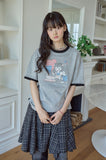 Sweet Kitty Pigment Ringer Tee