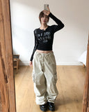 Faded Dyeing Washed Multi Cargo Pants