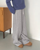 Soto Knit Quilting Cable Pants