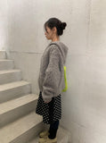 Silten Cable Hooded Wool Knit Cardigan