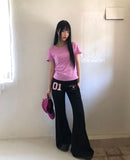 Rofu Folding Bootcut Training Pants
