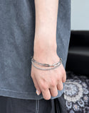 Beta layered chain bracelet