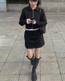 Dias Crop Collar Zip Up Jacket