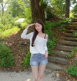 Hip Pads Detachable Span Denim Shorts