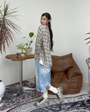 Mielo Wrinkle Check Shirt