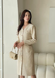 Median Tweed Button One Piece