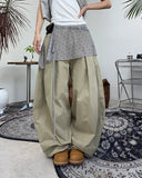 Doniel Balloon Pintuck Pants
