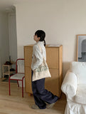 [unisex] Plop corduroy banding wide pants