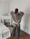 Stopper Washing Wide Cargo Denim Pants