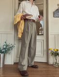 Obi basic pintuck slacks