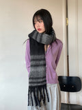 Fran Winter Thick Long Checkered Muffler