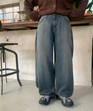 Keynes Washing Denim Wide Pants