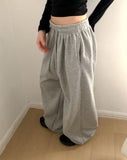 Ola Brushed Diagonal Wide Sweatpants